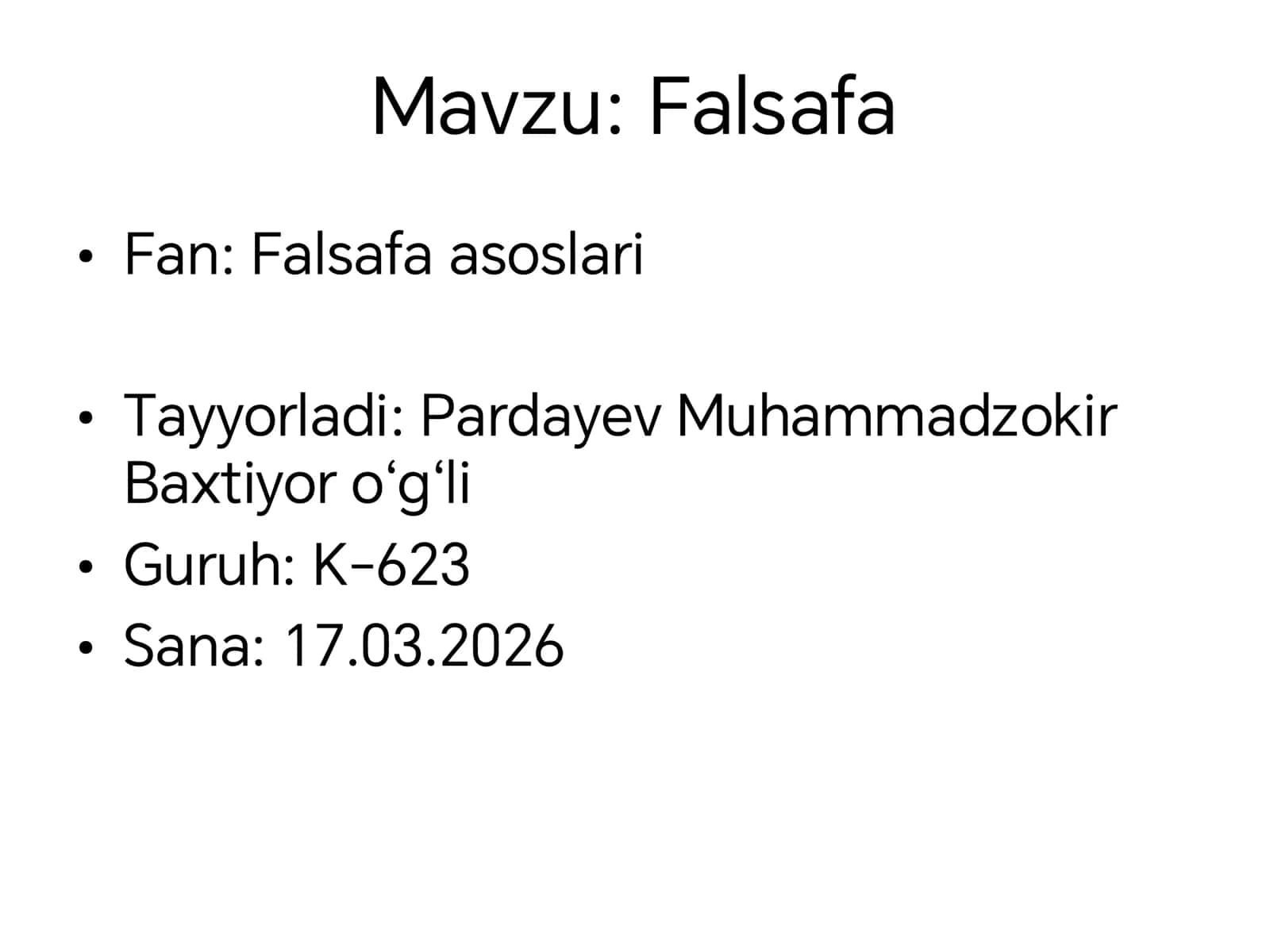 Falsafa