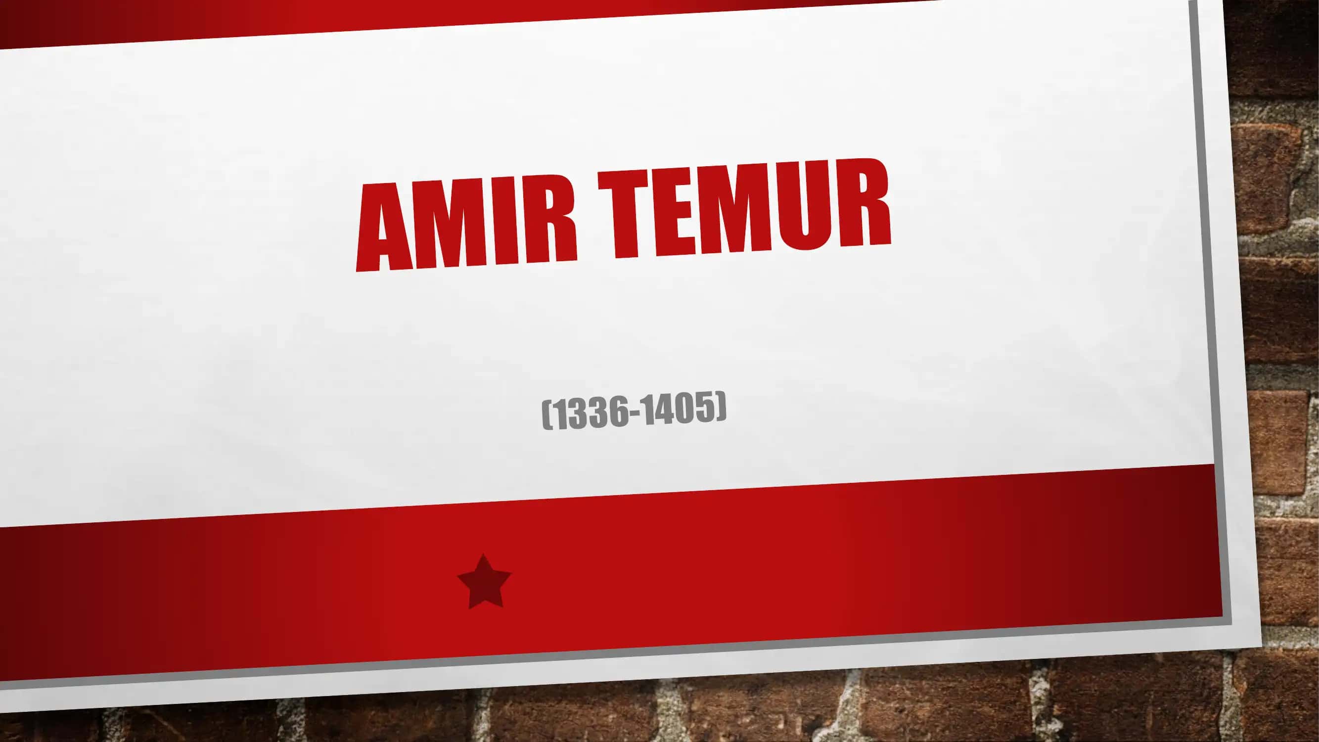 AMIR TEMUR