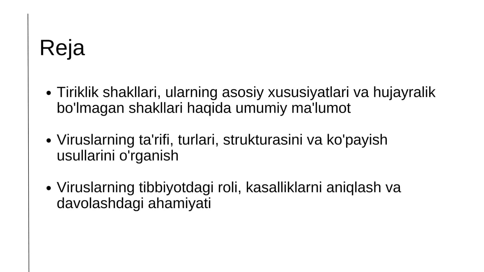 Tiriklik shakllari, ularning asosiy xususiyatlari va hujayralik