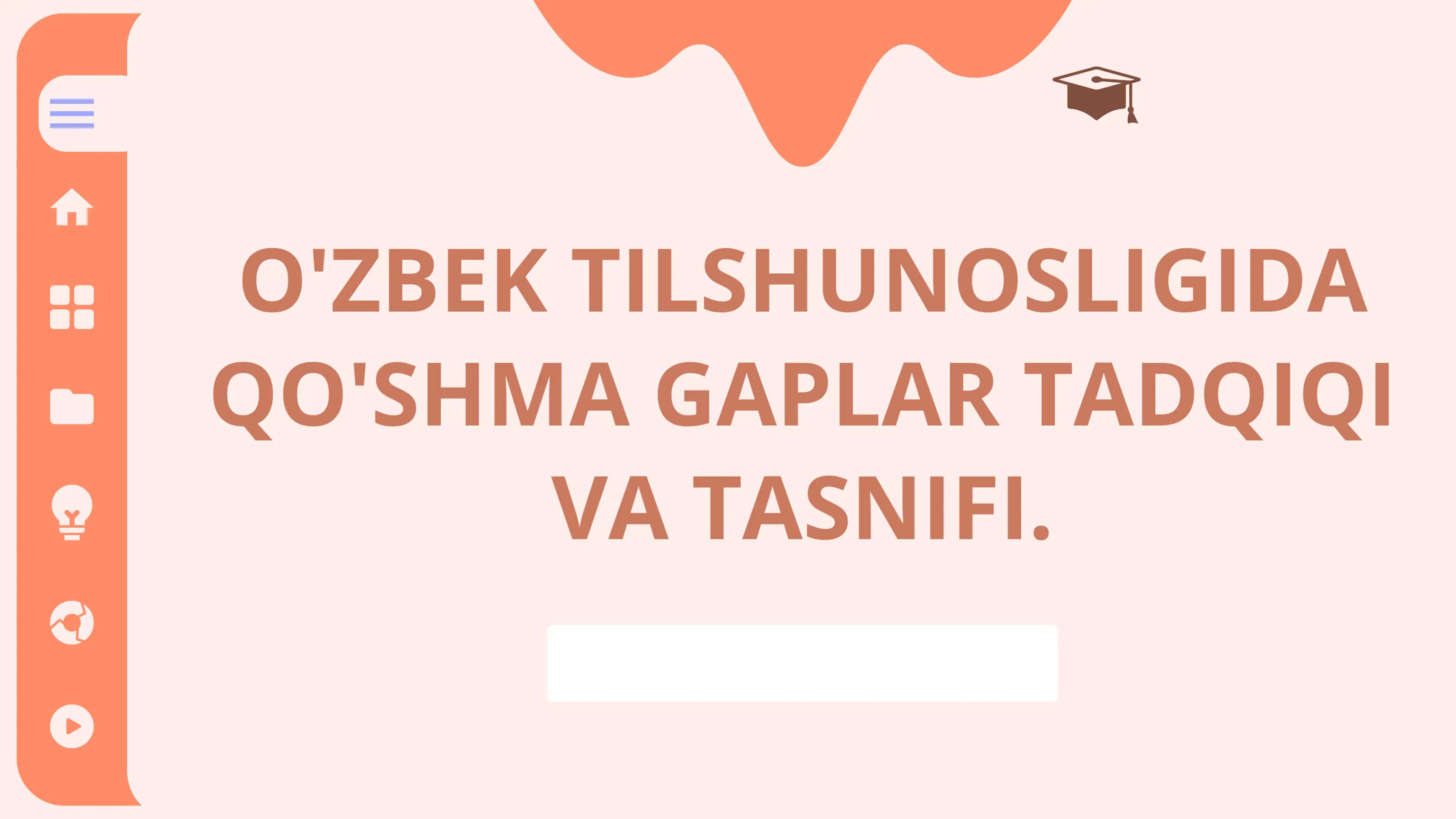 O'ZBEK TILSHUNOSLIGIDA QO'SHMA GAPLAR TADQIQI VA TASNIFI