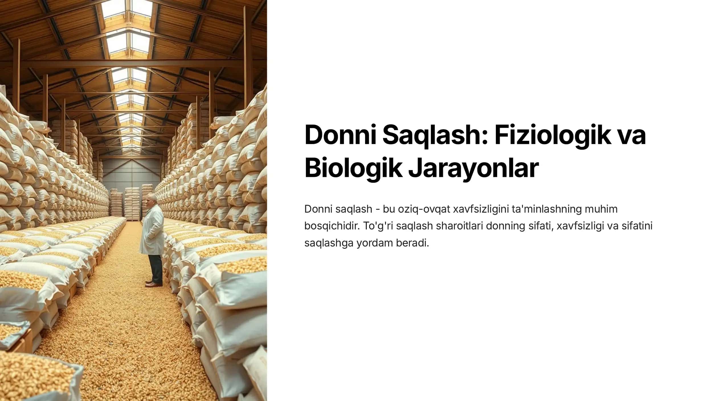 Donni Saqlash: Fiziologik va Biologik Jarayonlar