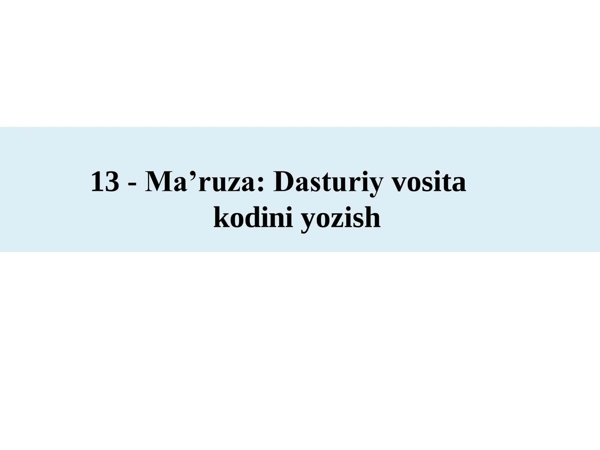 Dasturiy vositalar xavfsizligi