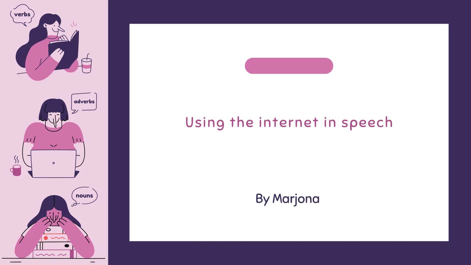 Using the internet in speech