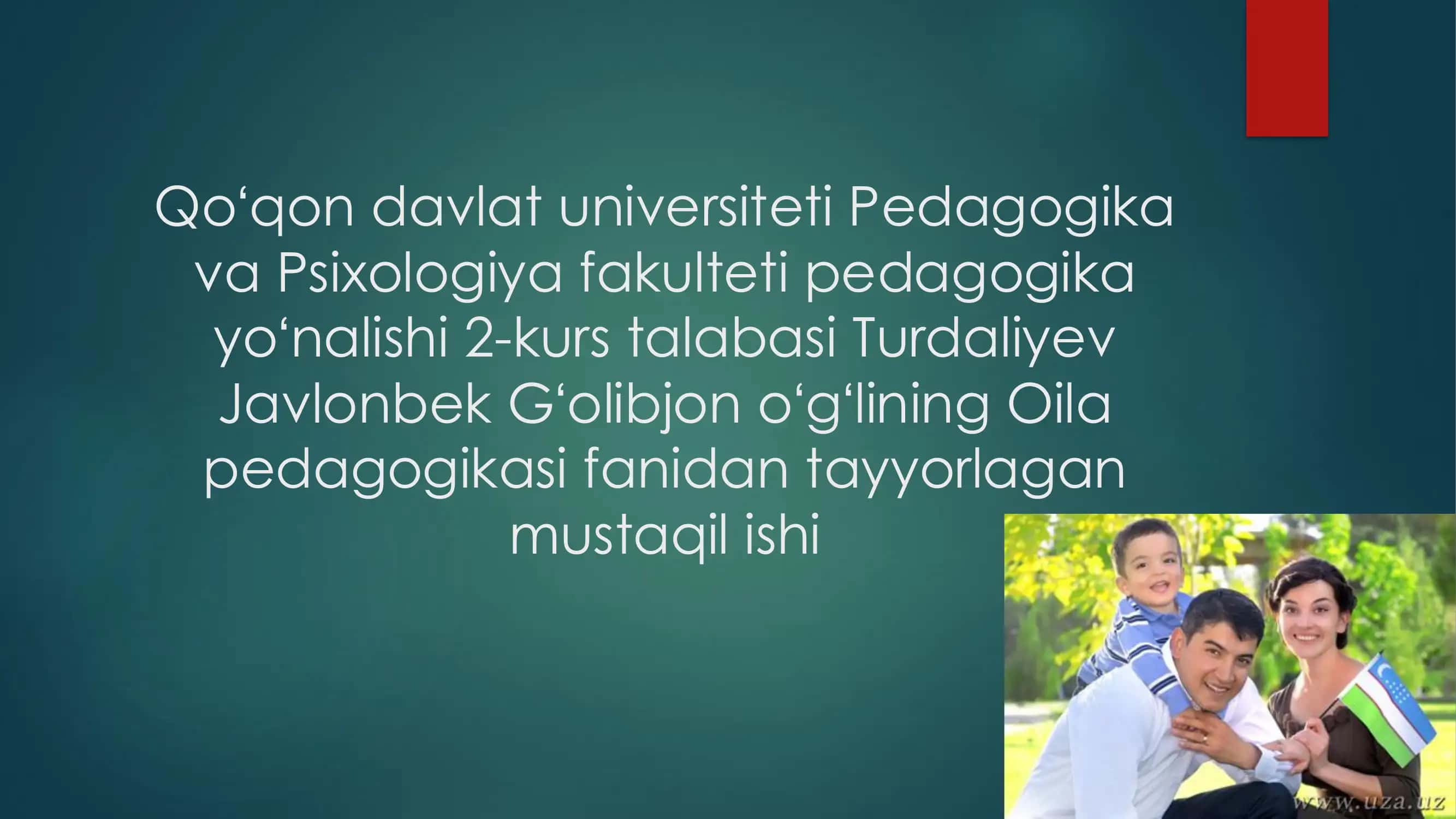 Oila turlari