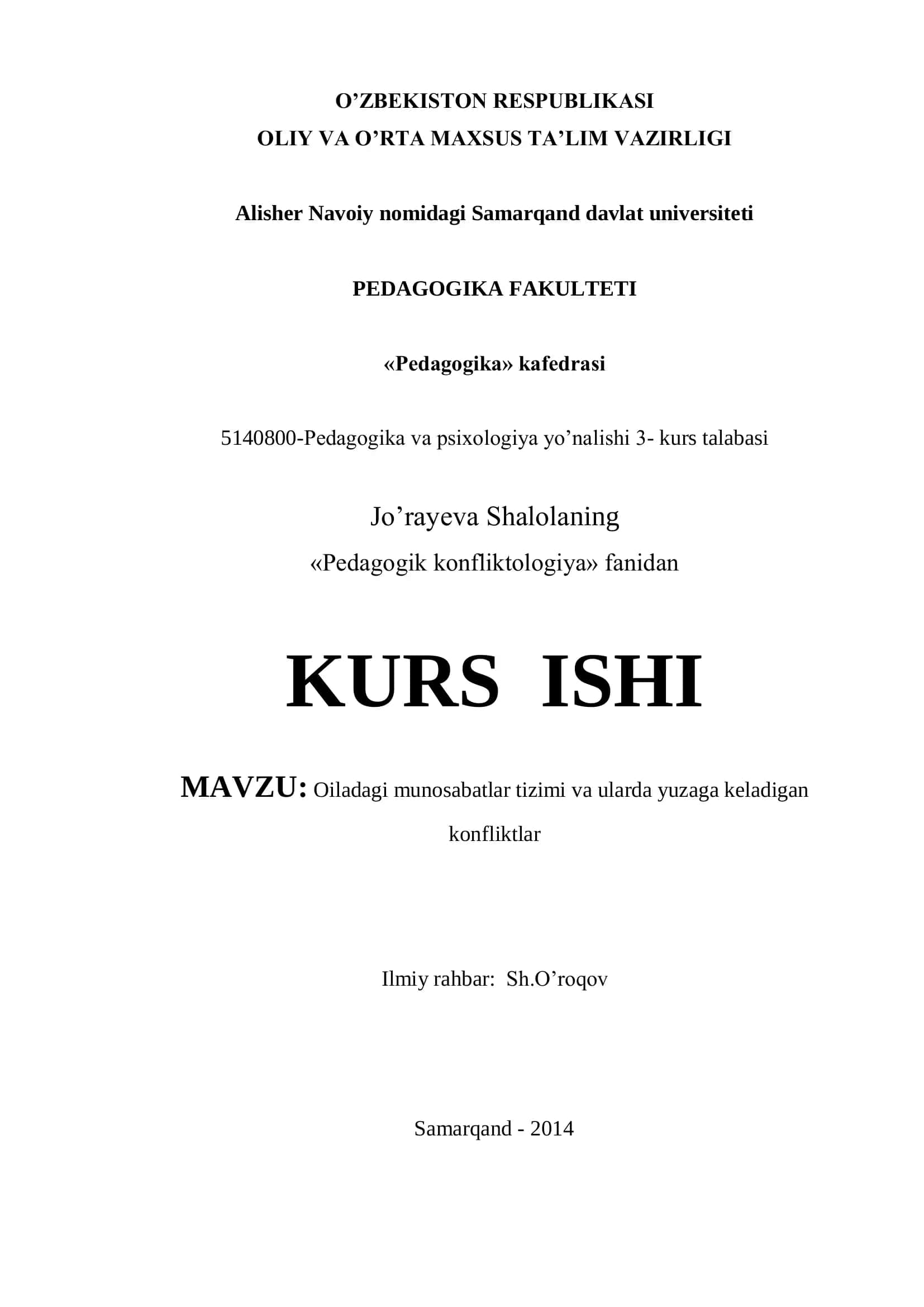 Pedagogik konfliktologiya