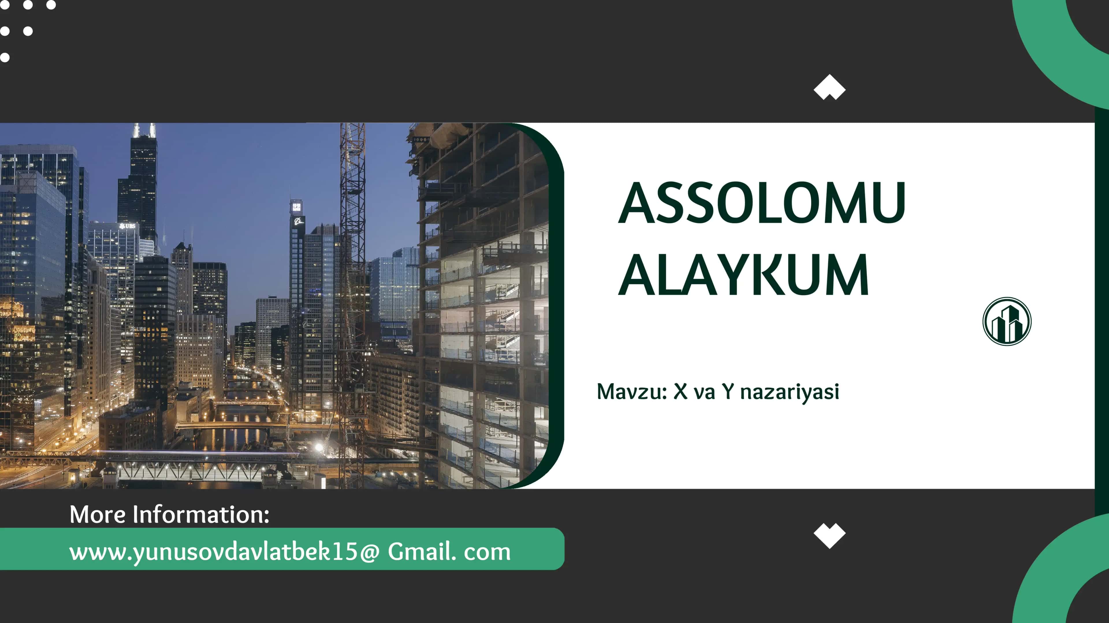X va Y nazariyasi