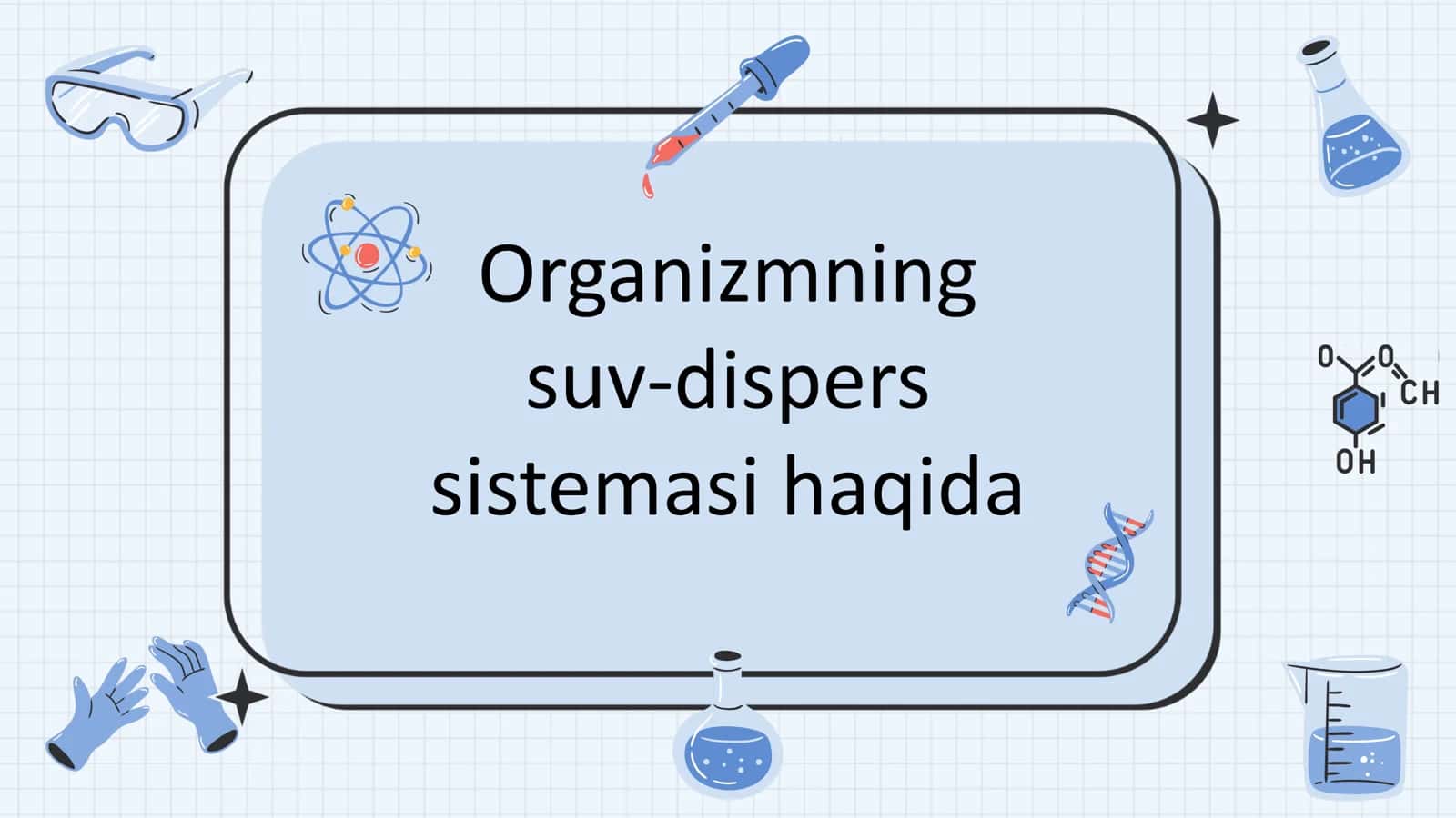 Organizmning suv-dispers sistemasi