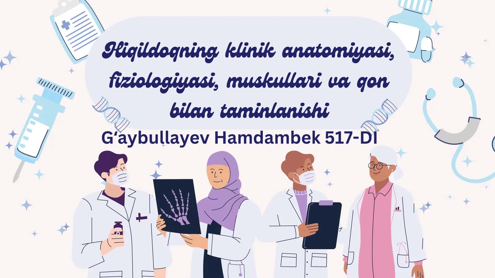 Hiqildoqning klinik anatomiyasi, fiziologiyasi, muskullari va qon bilan taminlanishi