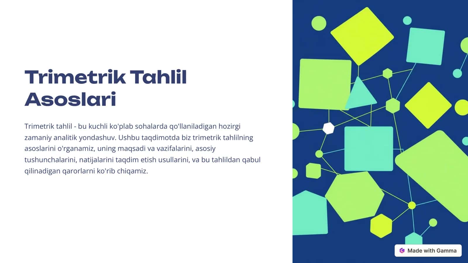 Trimetrik Tahlil