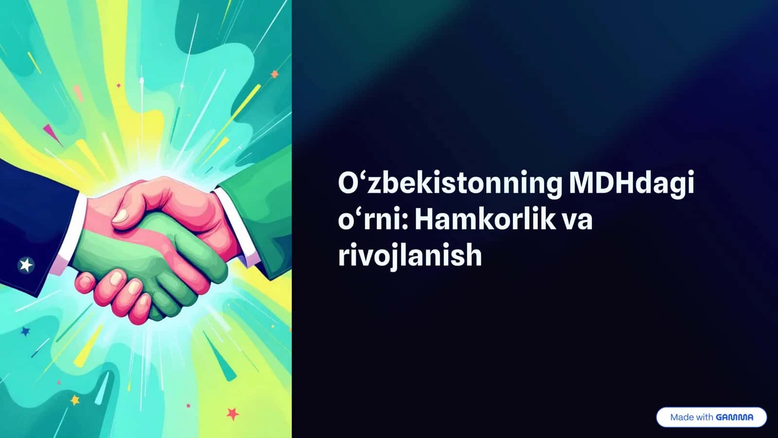 MDHdagi faol ishtiroki