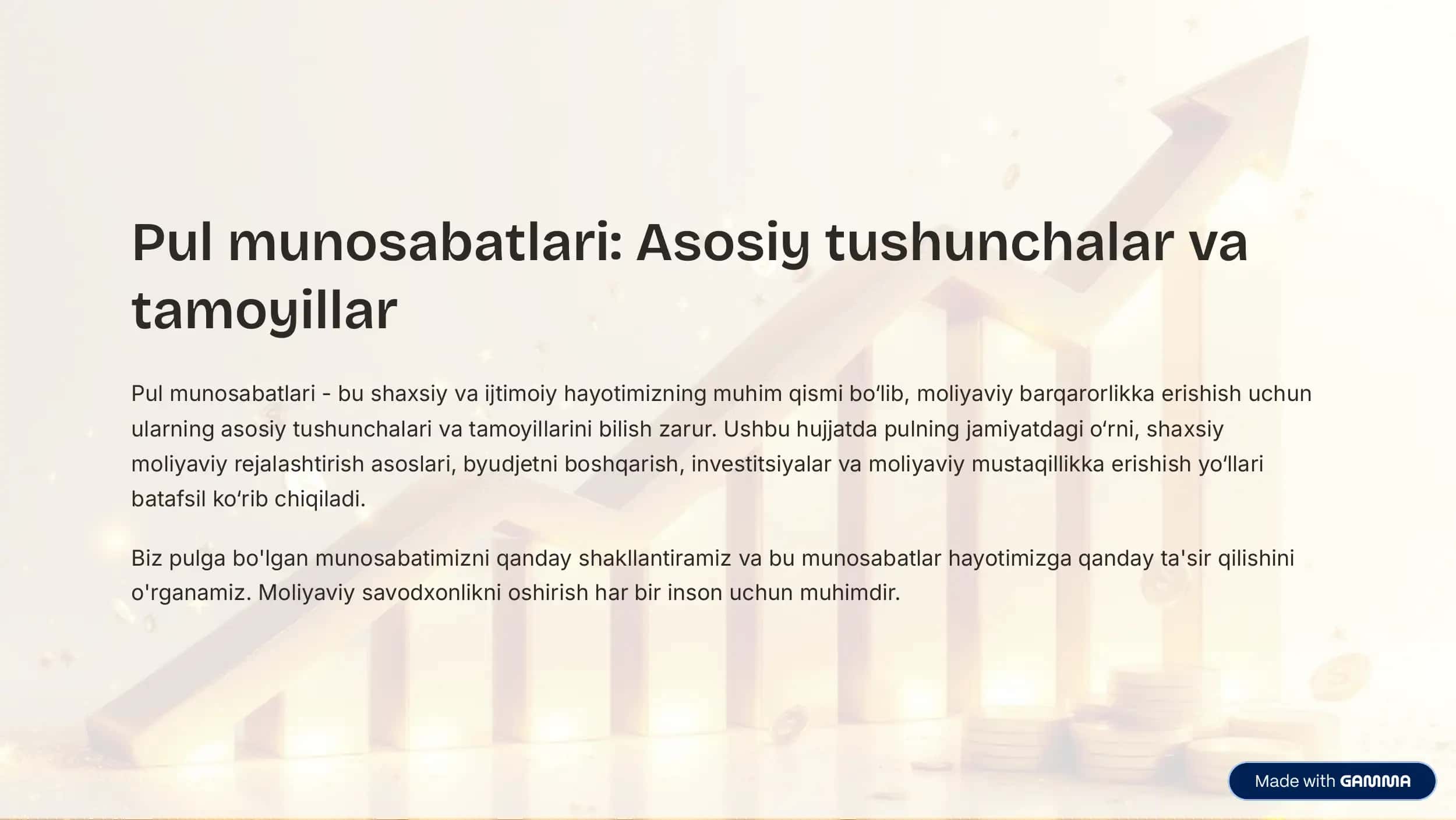 Pul munosabatlari