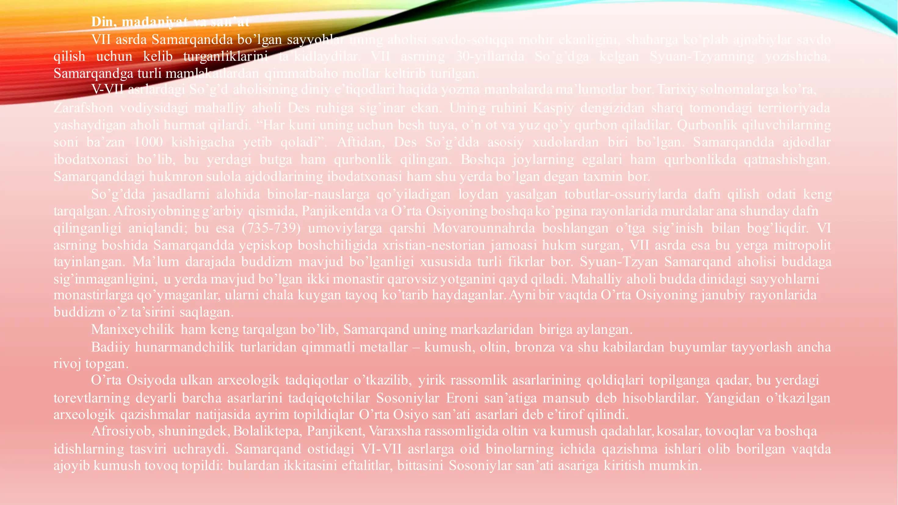 Din, madaniyat va san’at