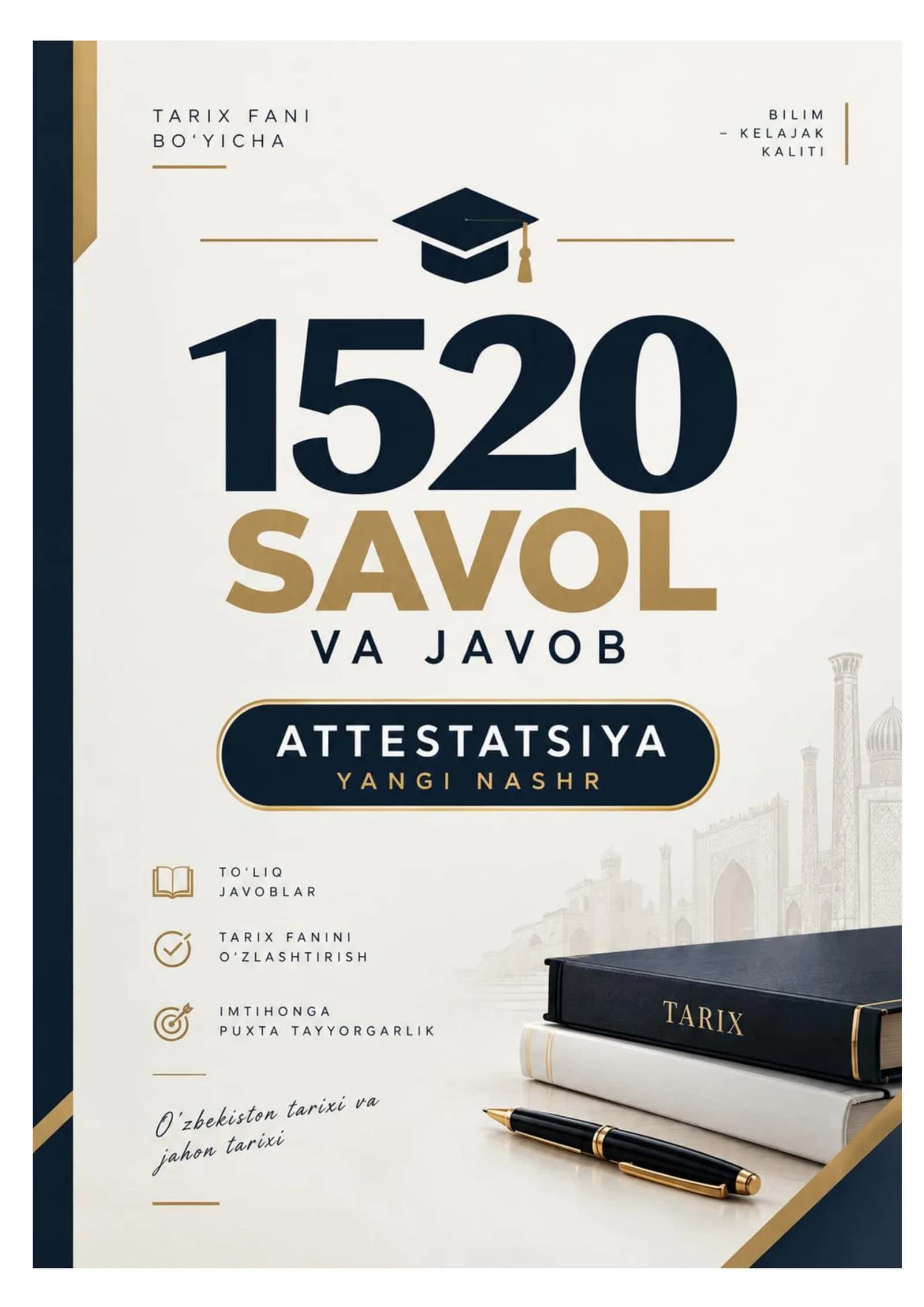 TARIX ATTESTATSIYA TESTLARI