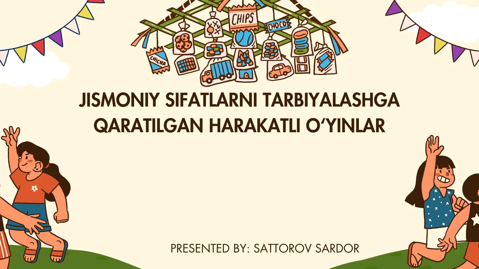 JISMONIY SIFATLARNI TARBIYALASHGA QARATILGAN HARAKATLI O‘YINLAR