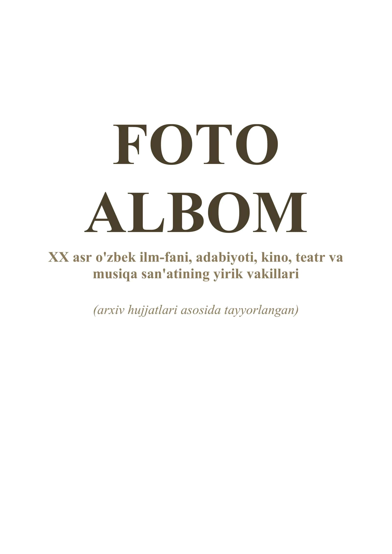 FOTO ALBOM