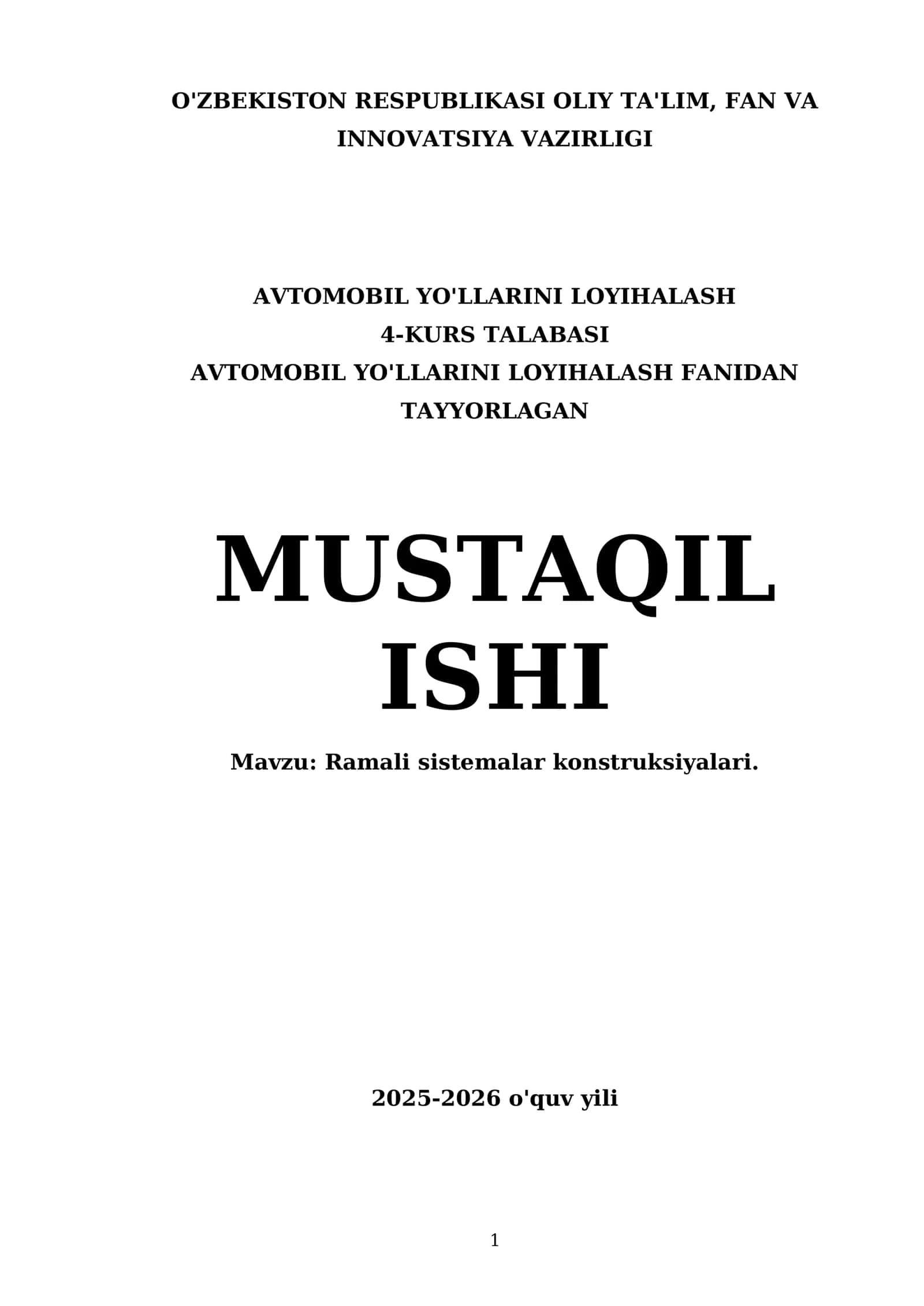 Ramali sistemalar konstruksiyalari