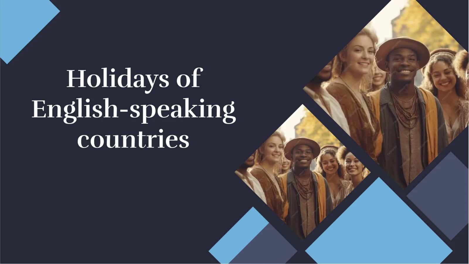 Holidays of English-speaking countries