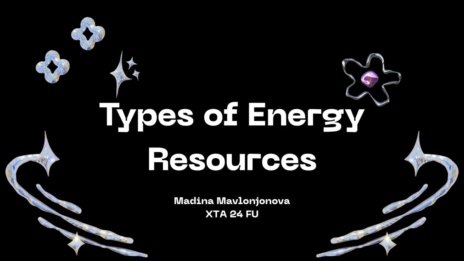 Types of Energy Resources