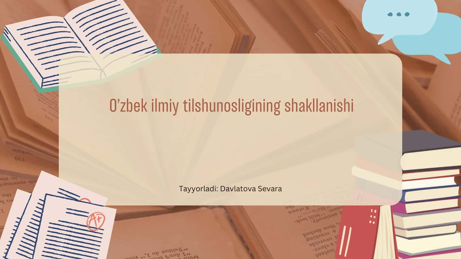 O'zbek ilmiy tilshunosligining shakllanishi
