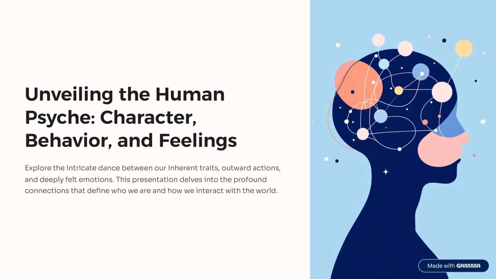 Unveiling the Human Psyche: Character, Behavior, and Feelings