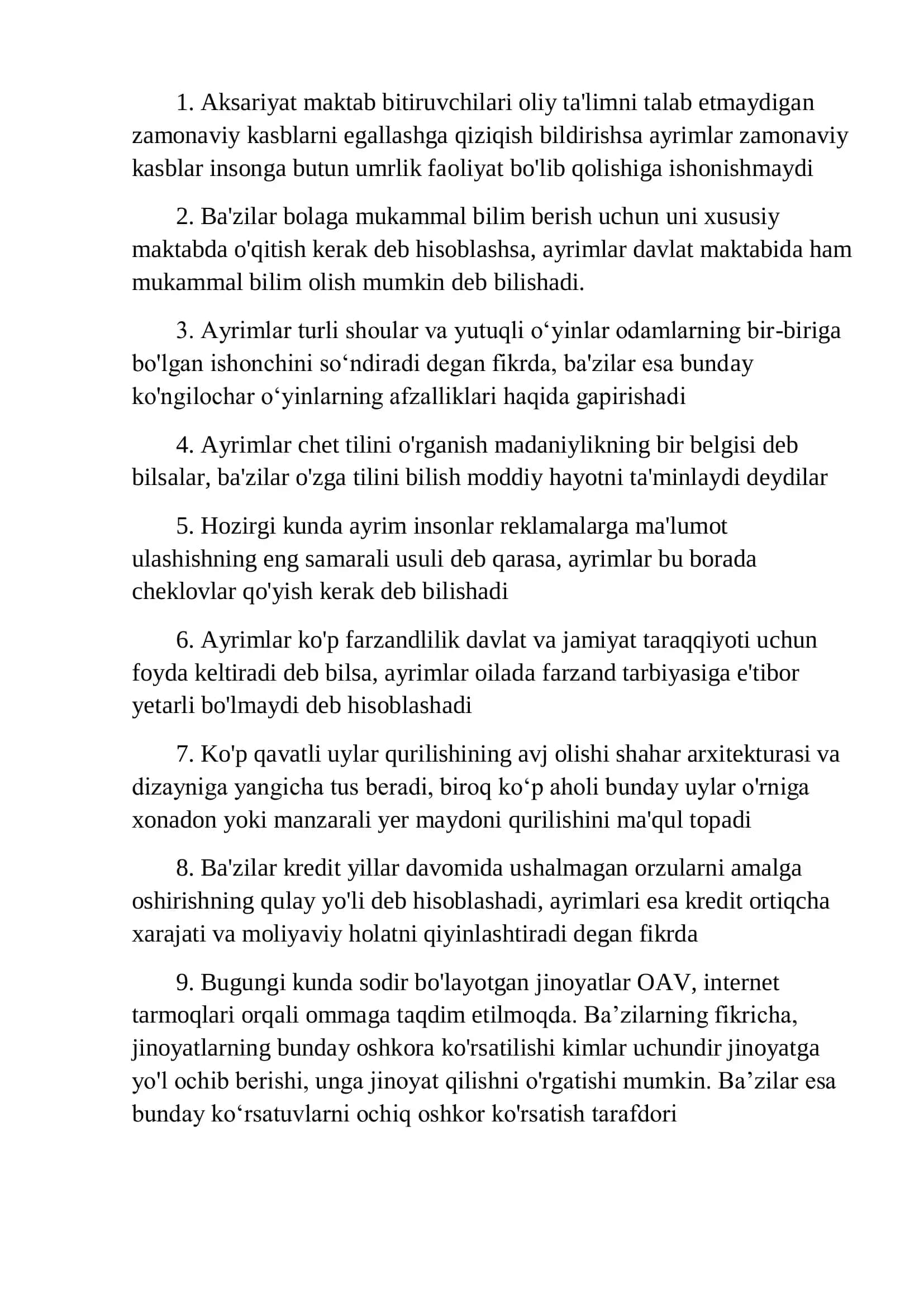 A+ ona tili yangi tayyor esselar.