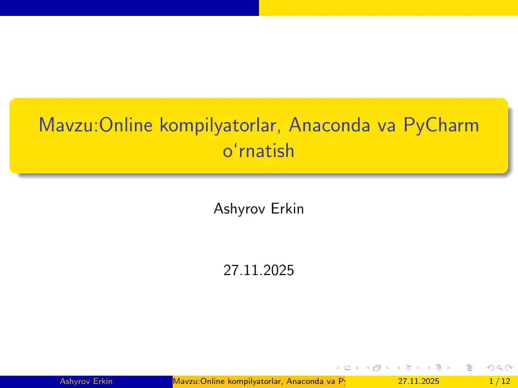 Anaconda va PyCharm