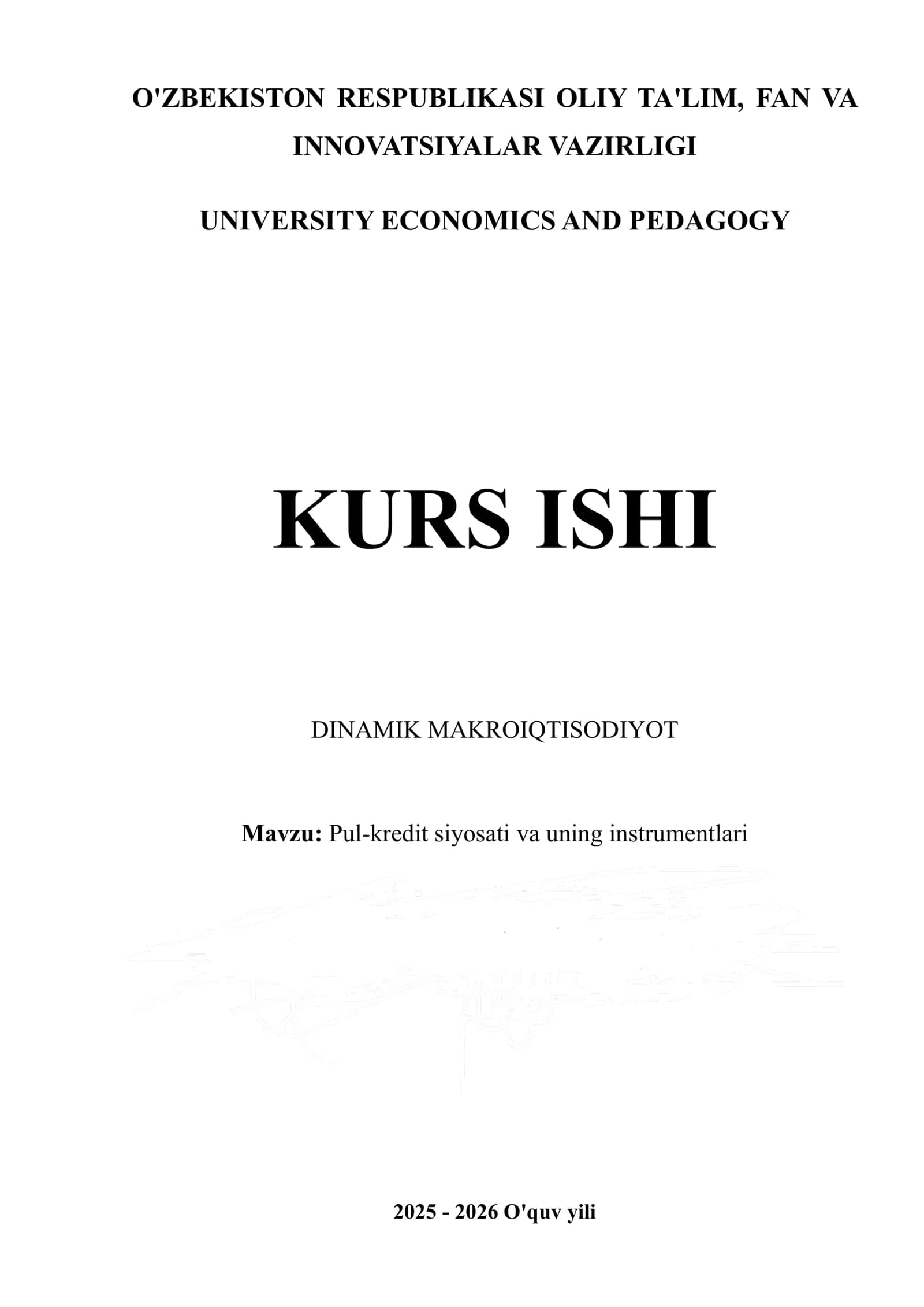 kurs ishi