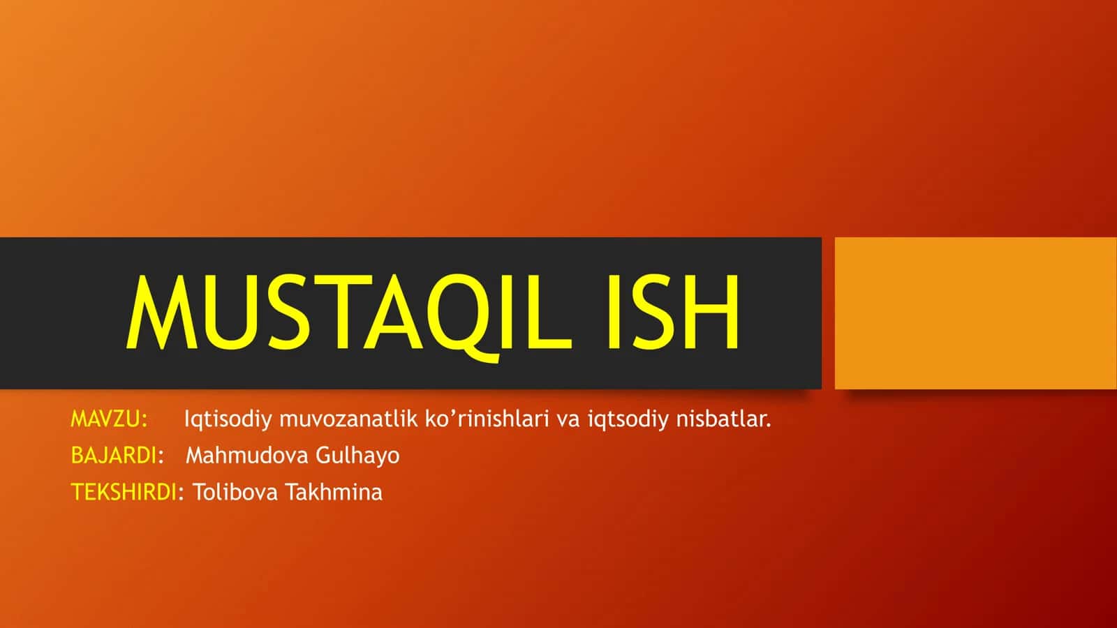 Iqtisodiy muvozanatlik ko’rinishlari va iqtsodiy nisbatlar