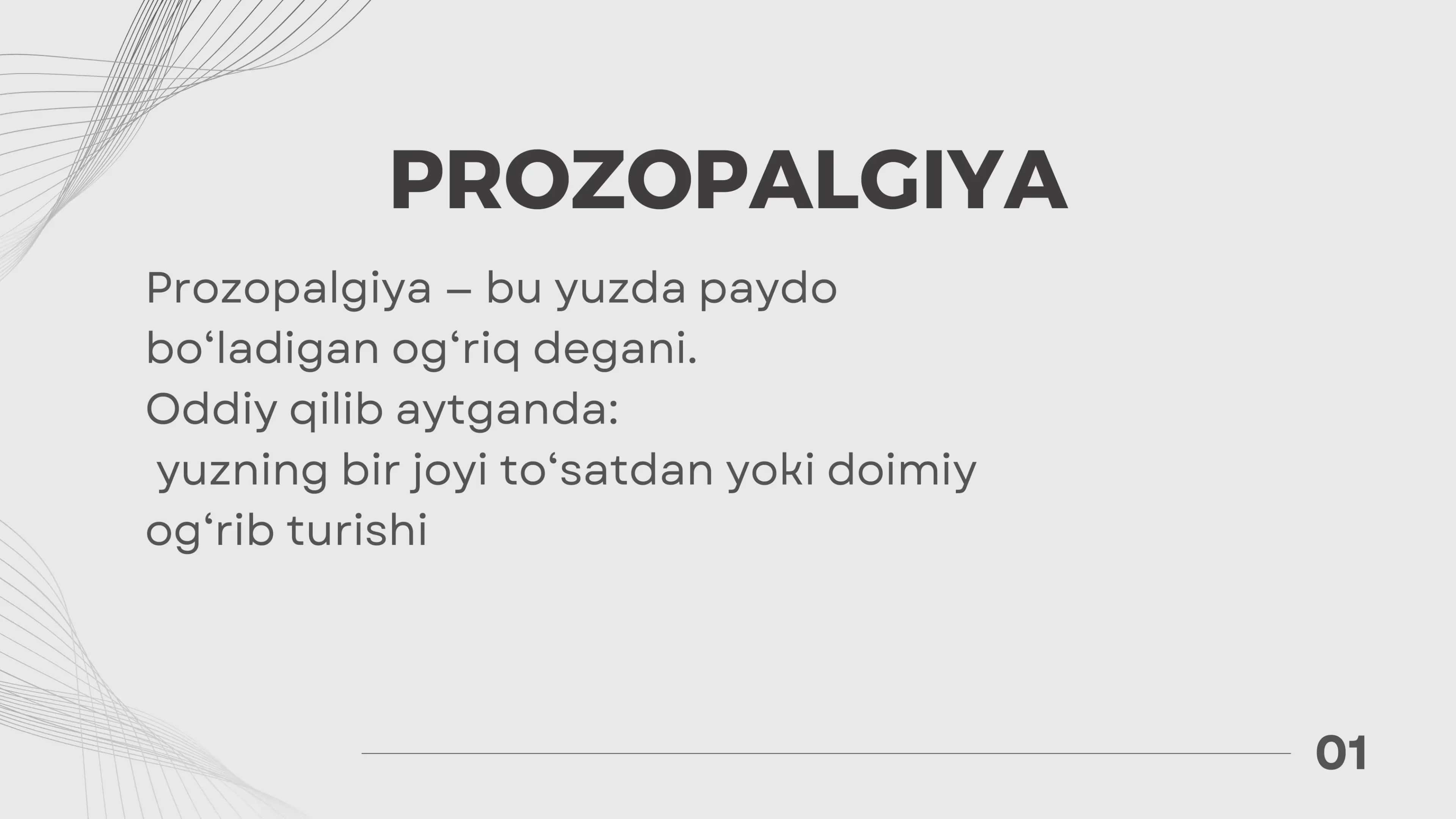 Prozopalgiya Nevrologiya