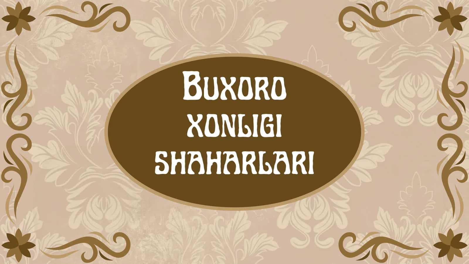 BUXORO XONLIGI SHAHARLARINING UMUMIY STRUKTURASI