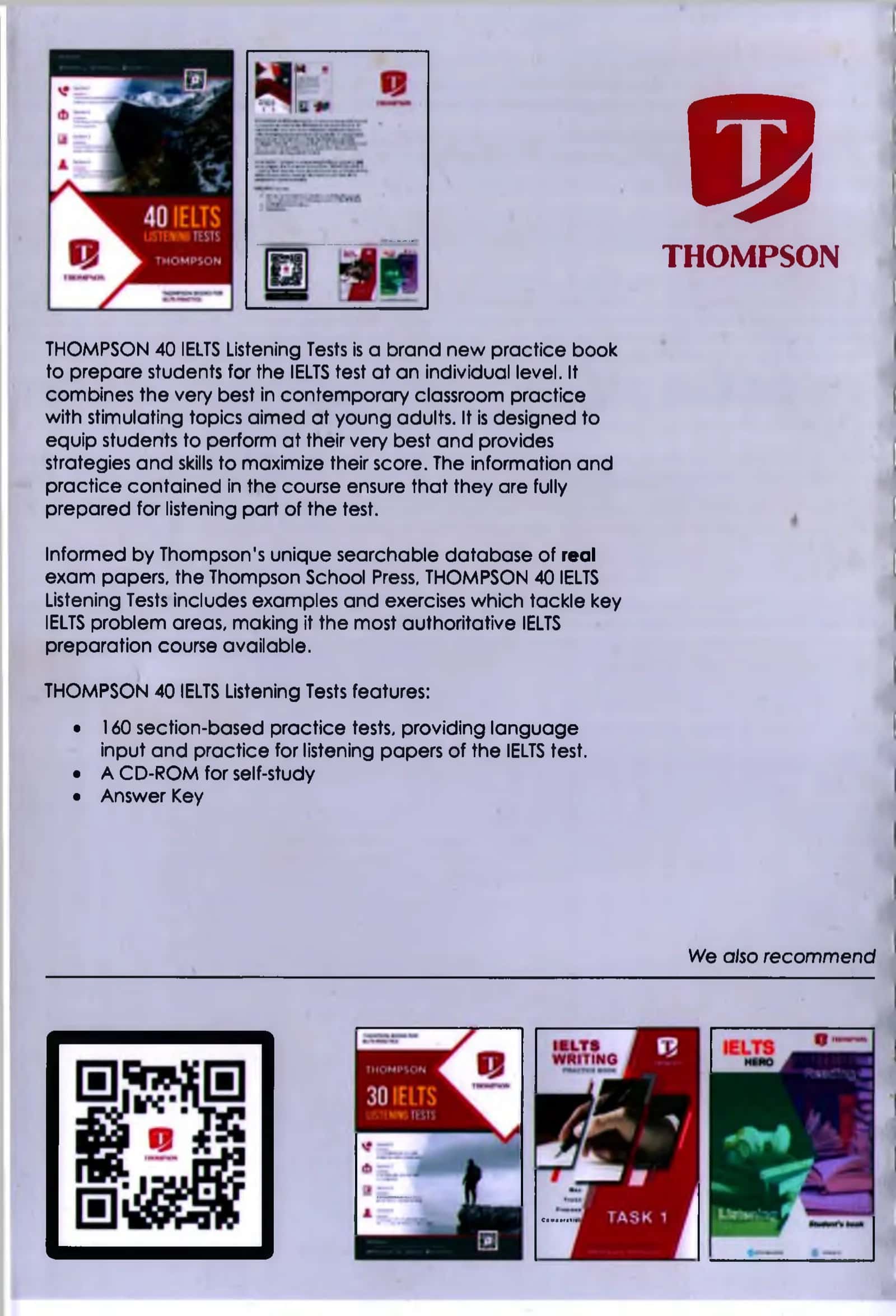 THOMPSON 40 IELTS Listening Tests
