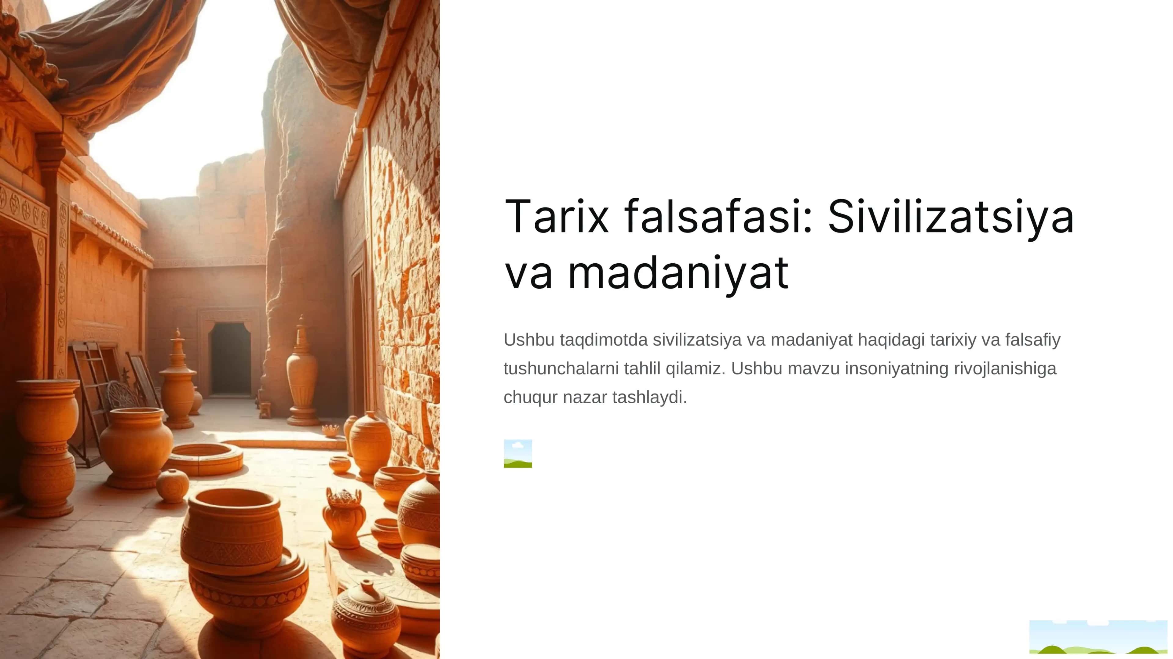 Tarix falsafasi: Sivilizatsiya va madaniyat