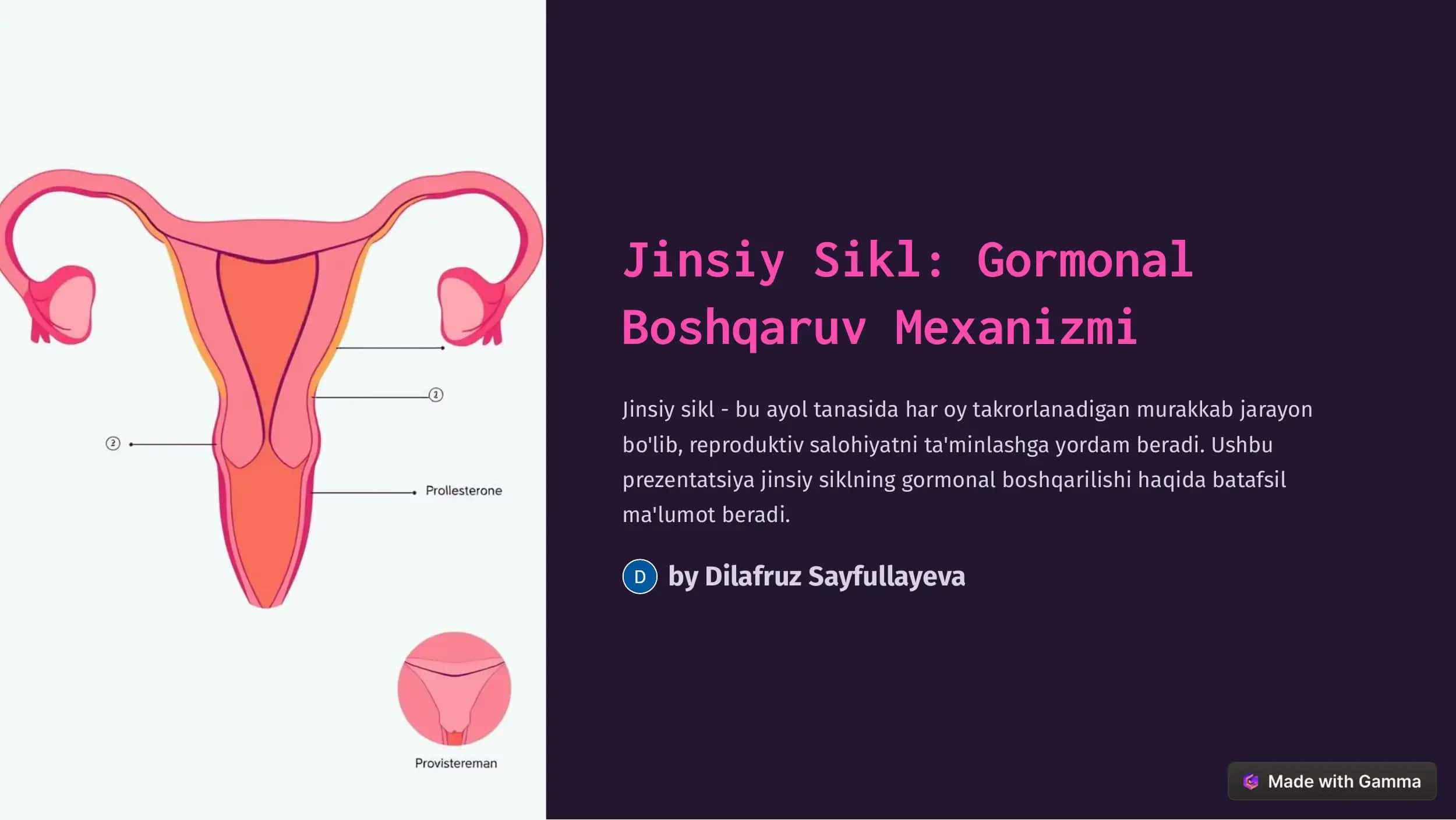 Jinsiy Sikl: Gormonal