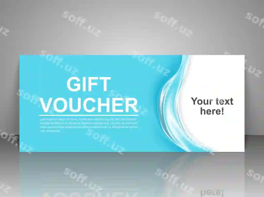 Subsonic kupon shabloni | Gift voucher template