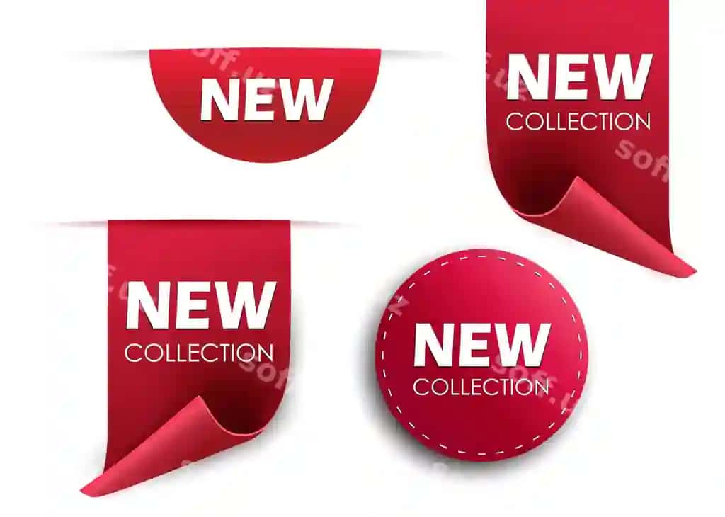 Teglar o'rnatilgan badjlar etiketlar ajralangan | Tags set badges labels isolated