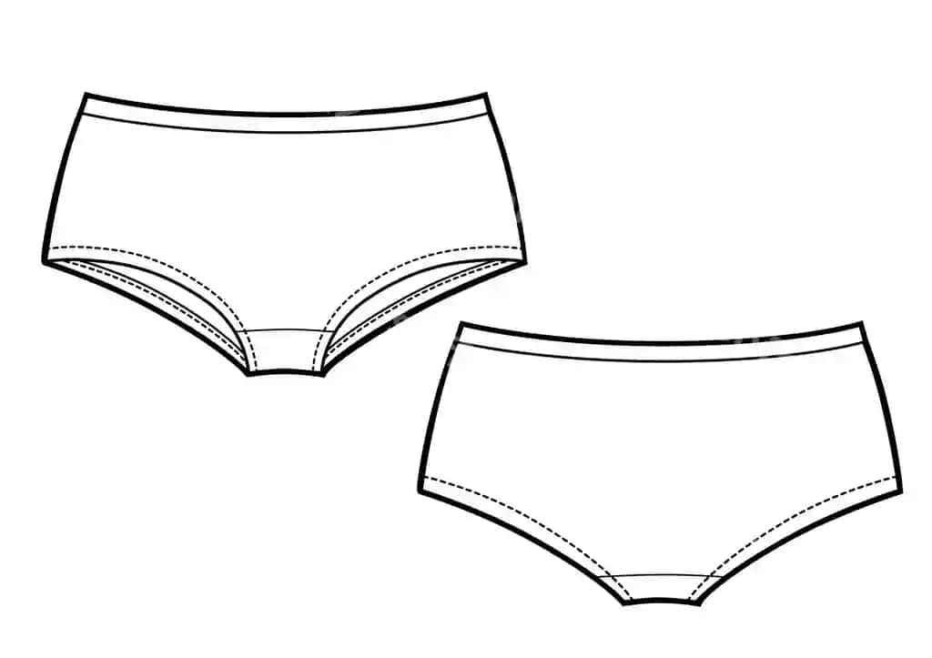 Ayollar pantoflaklari va knikerlari oq fonda ajraltirilgan. | Women panties isolated white background female knickers
