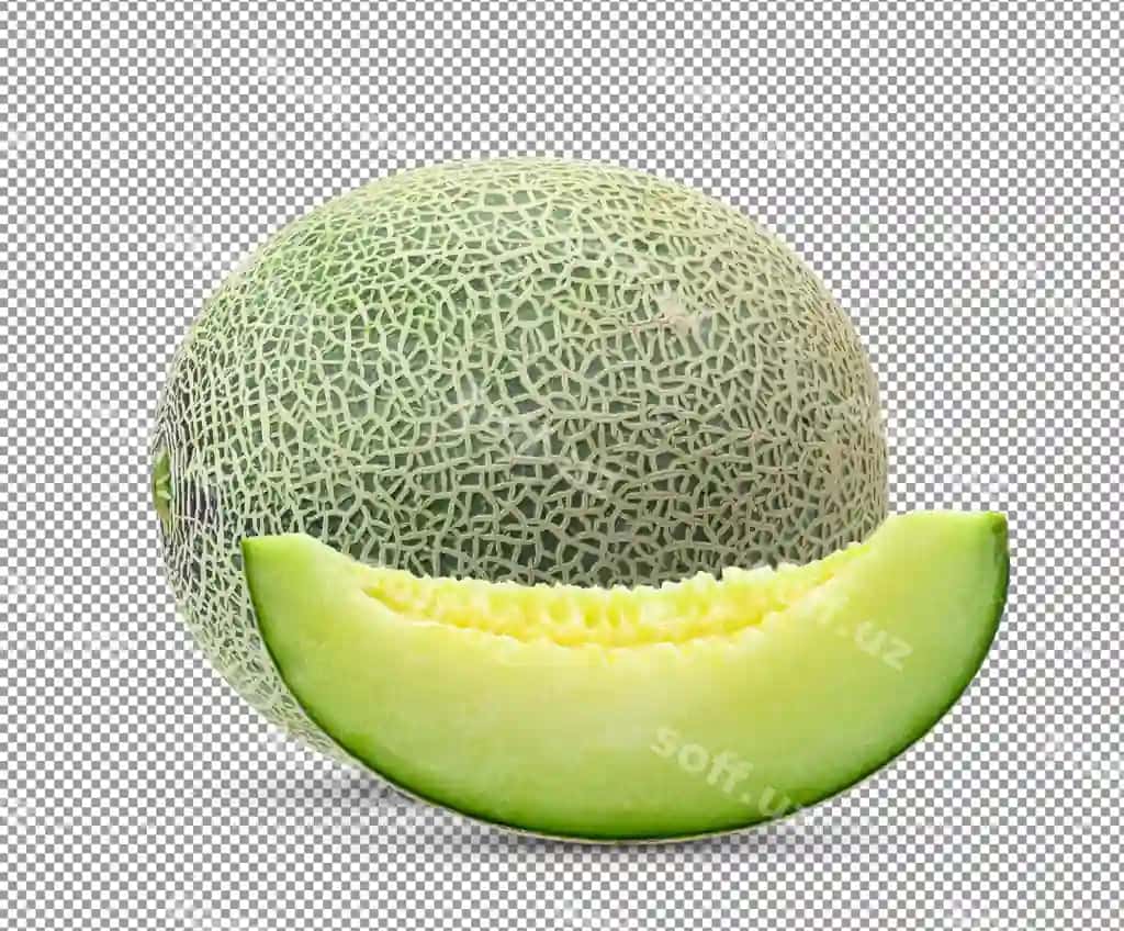 Kantalup tarvuzi ajraltirilgan | Cantaloupe melon isolatedxa