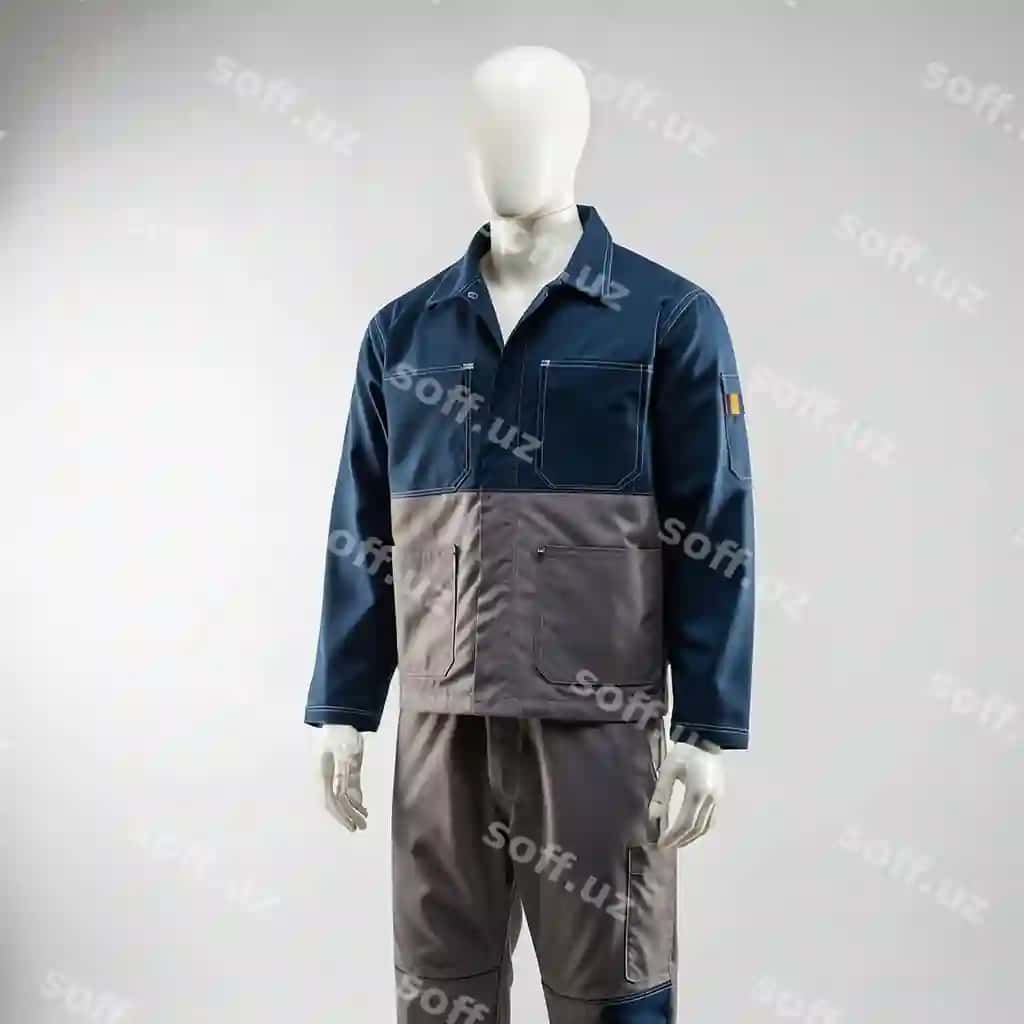 Yuqori aniqlikdagi fotosurat yuzsiz manekin sanoat ish kiyimlarini kiygan | Highdefinition photograph faceless mannequin wearing industrial work clothing