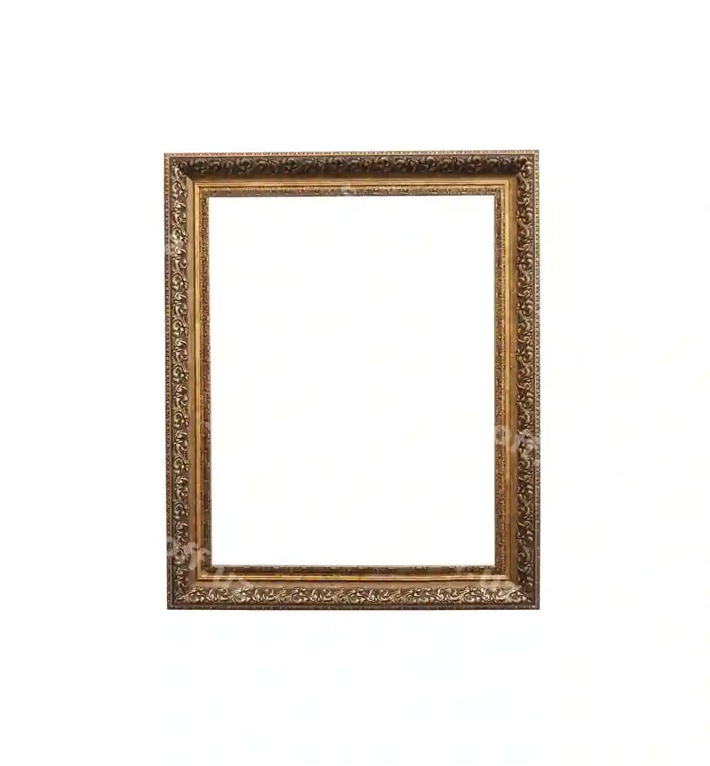 Vintazh rasm ramkasi oq fonda ajraltirilgan | Vintage photo frame isolated white background