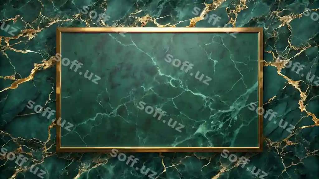 Bo'sh marmar teksturasi qora yashil orqa fonda | Blank marble texture dark green background