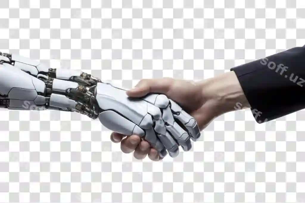 Png qo'l robot qo'l siqish razvedka sun'iy kelajak | Png hand robot handshake intelligence artificial future