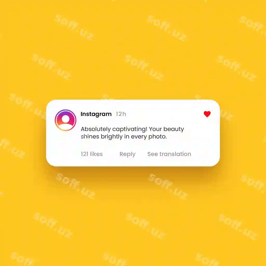 Instagram izoh kataksi | Instagram comment box