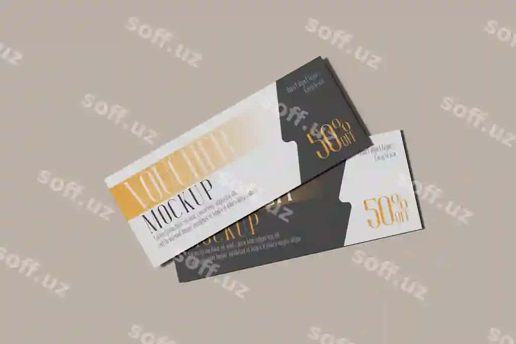 Voucher namuna | Voucher mockup