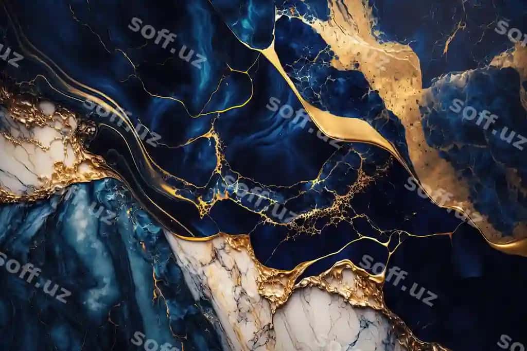 Abstrakt marble qorako'k oltin fon taklifnoma orqa fon | Abstract marble dark blue gold background invitation backdrop
