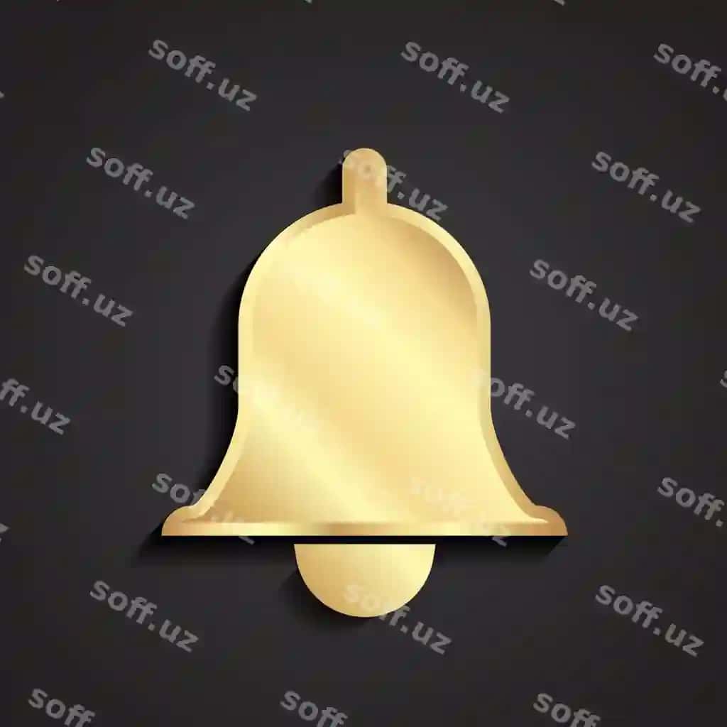 Bell 3d golden media logotipi | Bell 3d golden media logo