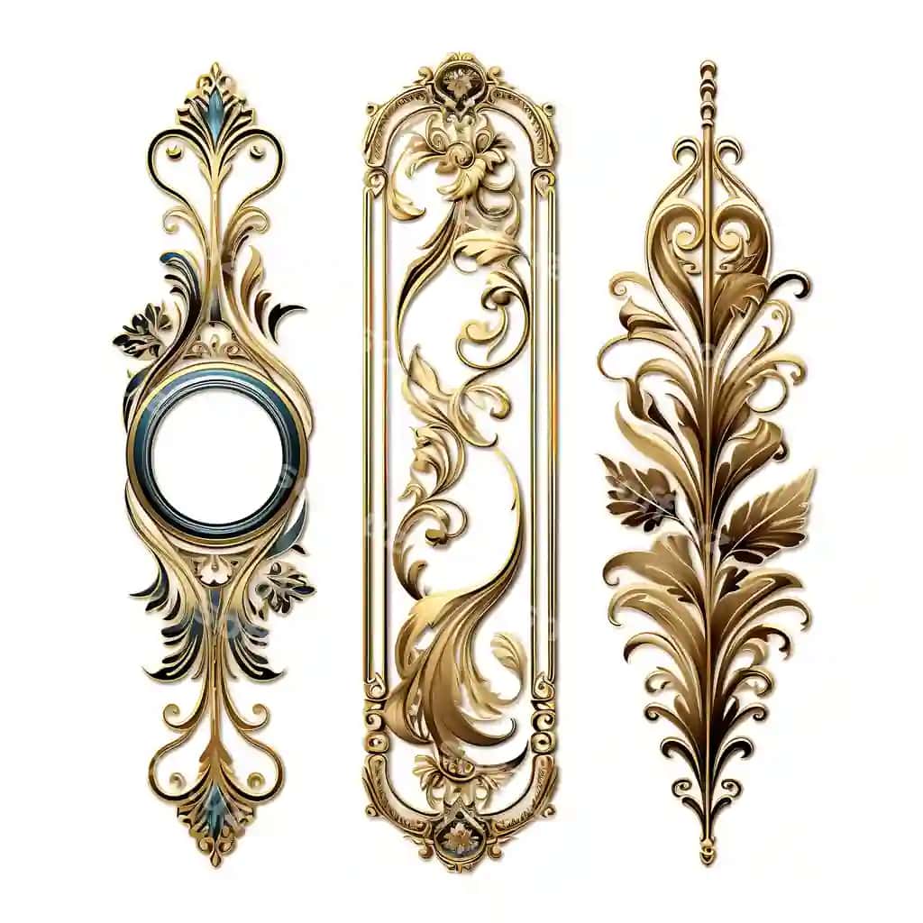 Rangli zarhal qog'oz metall oltin kumush rangli bezakli xattotlik ijodiy kontseptsiyasi g'oyasi dizayni | Colorful gilded paper metallic gold silver color ornate calligraph creative concept idea design
