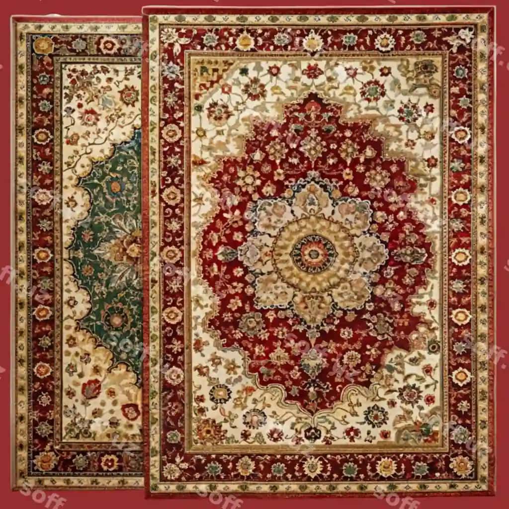 Go'zal sharqiy gilamlar ochiq fonda ajraltirilgan | Beautiful oriental carpets isolatedb transparent background