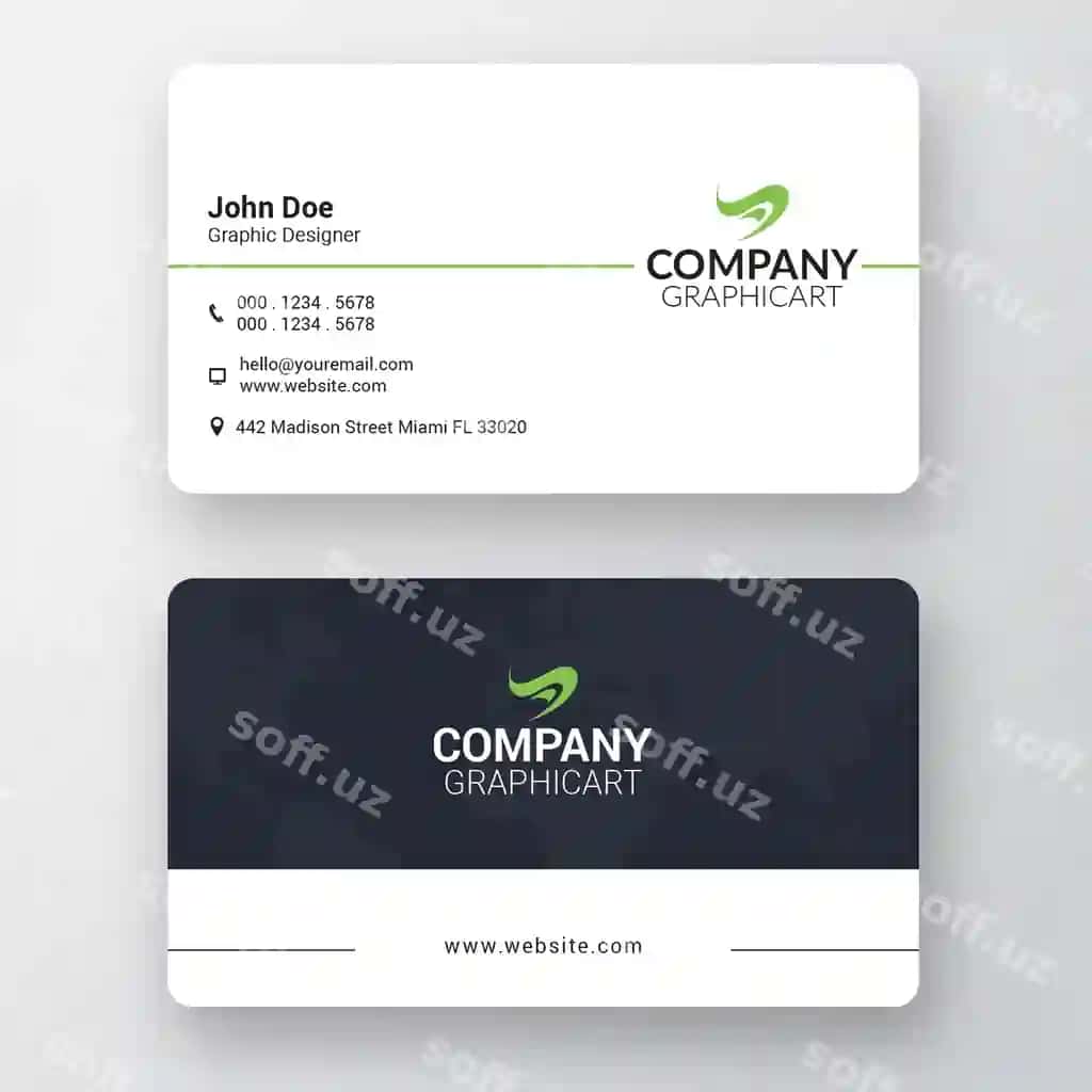 Korporat biznes vizitkai | Corporate business card