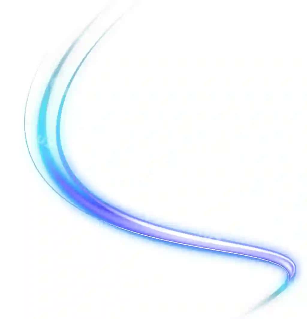 Dinamik egri chiziqli mavhum ko'k yorug'lik izi | Abstract blue light trail with dynamic curve