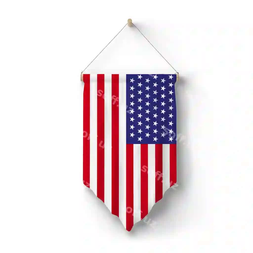 AQSH bayroqi devor ustiga ashilgan. | Flag usa is hanged wall
